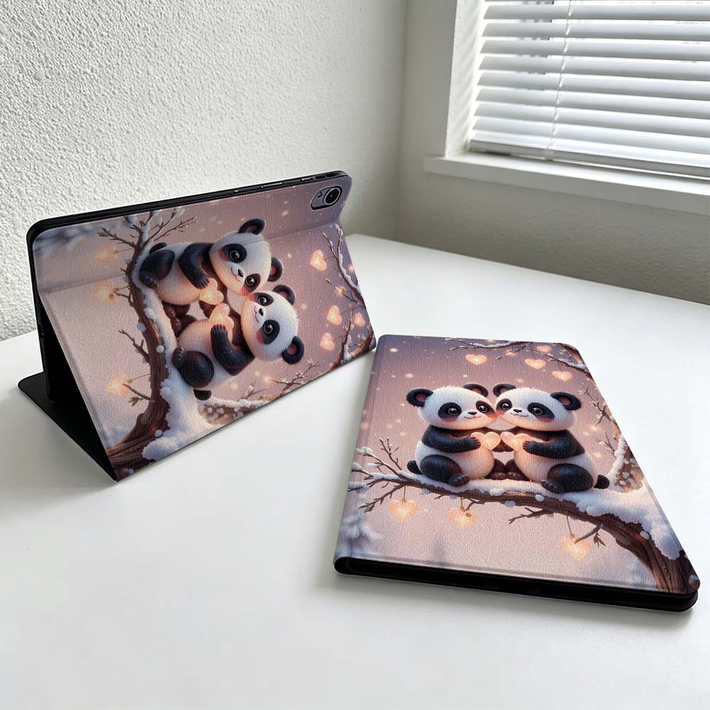 Honor Tablet X9 Accessories - Pola Panda Lucu untuk Huawei MatePad