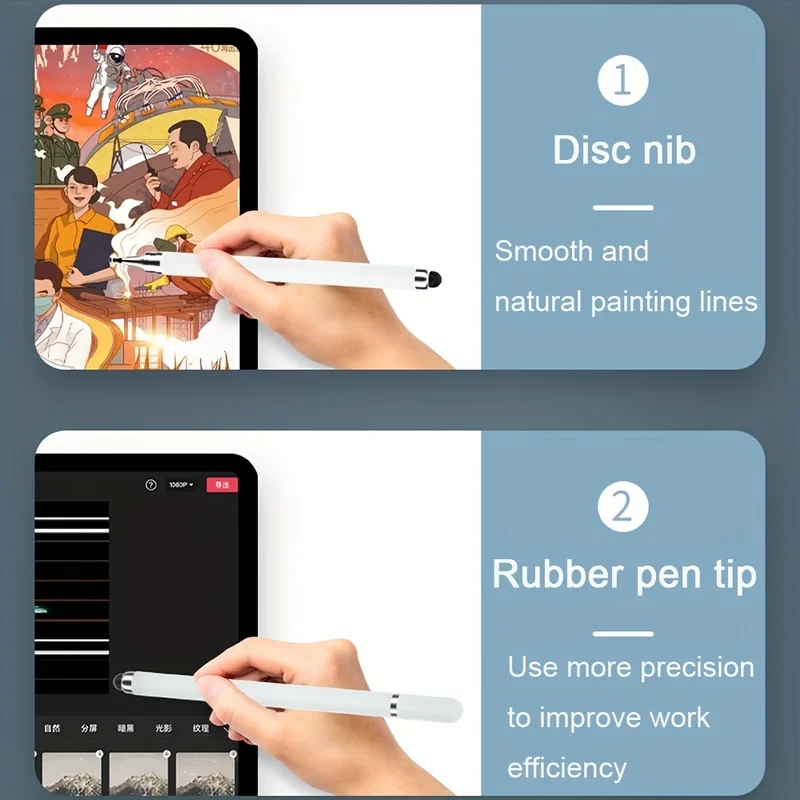 Pena Stylus 2in1 Tablet Gambar - Drawing Tablet Pen Accessories ulasan dan harga